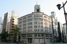 ゴジラが戦後の銀座を襲撃する場面に登場する時計塔 — 和光本店